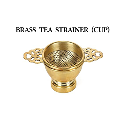 Brass Tea Strainer(Cup) | Brass Strainer for Tea and Coffee